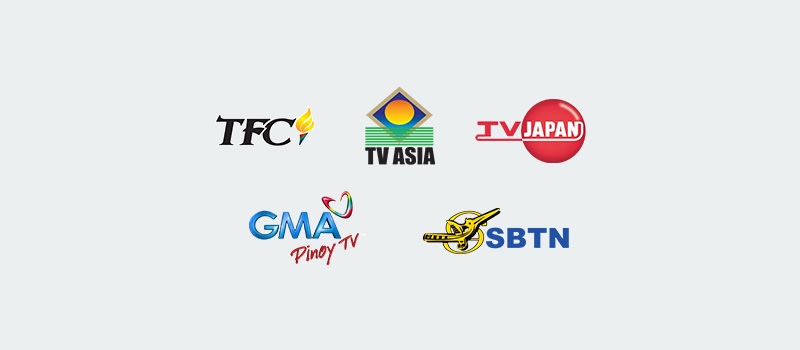 International channel logos