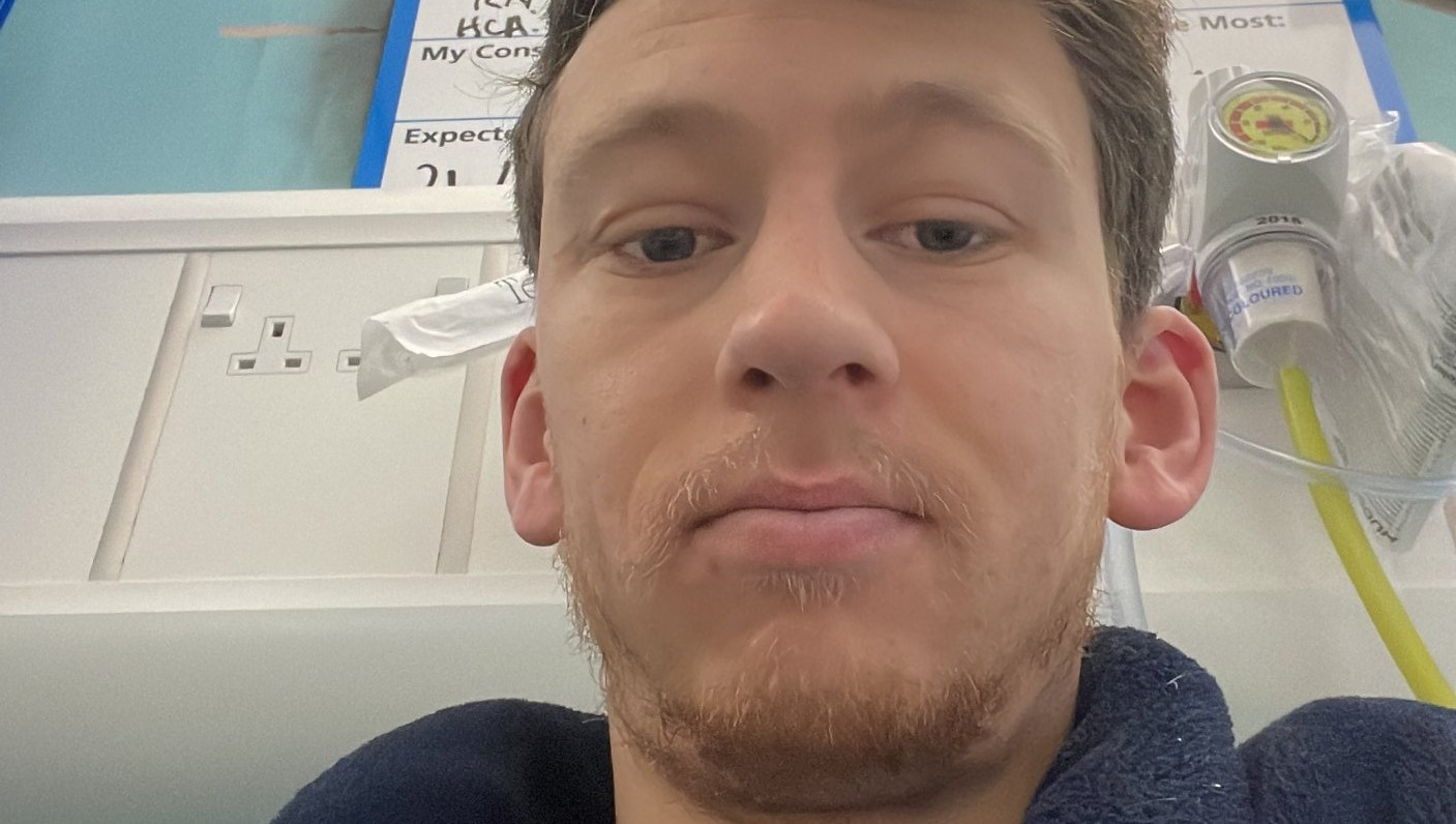 Article thumbnail: James Suett, 28, was rejected for the PIP benefit - even though he was relying on a dialysis machine to stay alive. He believes the PIP system is already 'harsh' and ?inhumane? James having peritoneal dialysis
