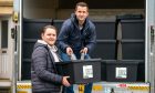 Ryan Russell and Alisdair Smith, directors of Doorstep Glass Recycling. Image: Kenny Smith/ DC Thomson