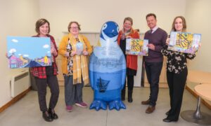 At the website  launch event were (from left) Pamela Scott, Wendy Chaplin, Kate Darbyshire, John Forster and Jennifer Bloomdahl. Image: Paul Reid