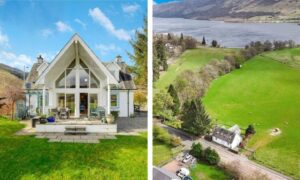 Inverogle Cottage in Lochearnhead. Image: Slater Hogg & Howison