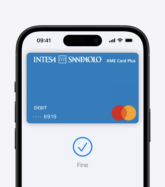 A close-up shot of Face ID securely authorizing a payment on iPhone using Apple Pay.