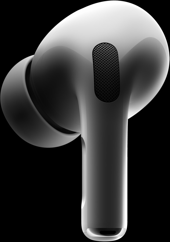 Den utåtvända ventilen och mikrofonen på öronsnäckans baksida.