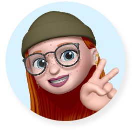 Smiling Memoji making a peace sign