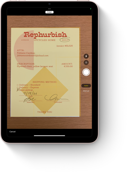 Aplikacija Bilješke na iPadu mini