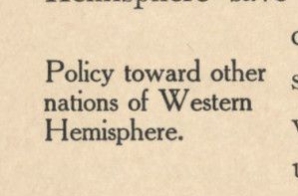 Theodore Roosevelt's Corollary to the Monroe Doctrine