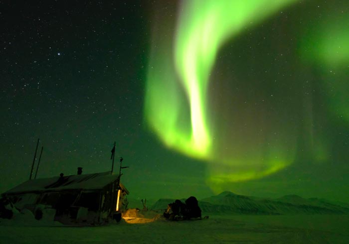 During their months of isolation, the polar night produced some glorious sights