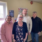 Wendy Hickson, middle, with Clare Wheatley (left), Darren Atkins and Peter Hickson, co-founder.