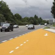 An emergency area on a smart motorway