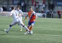 In control: Alfie Payne in action for Braintree Town in their 2-1 win at Havant and Waterlooville, last weekend.