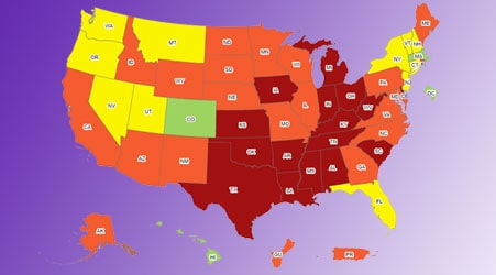 Self-reported US adult obesity prevalence by race, ethnicity, and location.