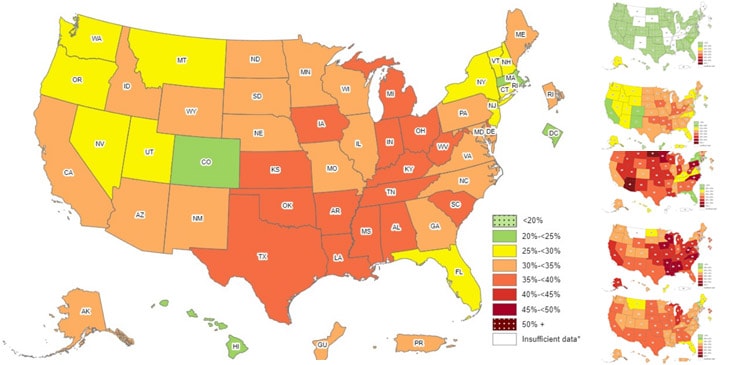 Obesity maps