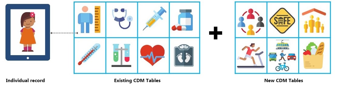 Common Data Models - standardized concept tables and data elements