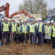 A ground breaking ceremony was held this week as construction formally got under way.