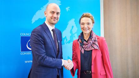 La Secrétaire Générale rencontre le ministre délégué chargé de l’Europe de la France