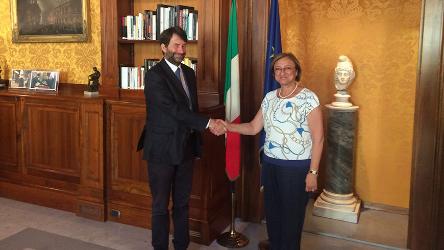 Встреча заместителя Генерального секретаря с итальянским министром культурного наследия
