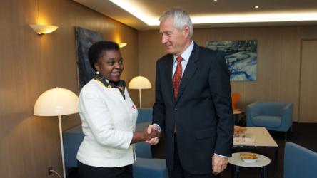 Italian Minister Kyenge visits the Council of Europe