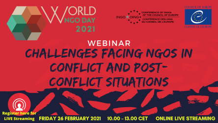 Watch the full webinar: Challenges Facing NGOs in Conflict and Post-Conflict Situations