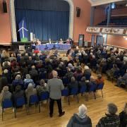 Around 200 people turned out for what was a lively and at times heated meeting.