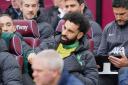 Mohamed Salah was named on the bench at West Ham (Jonathan Brady/PA)