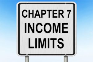 Street sign that says Chapter 7 Income Limits