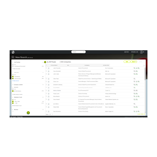 Demandbase interface graphic