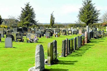 Sinking graves concern at Annan cemetery