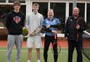 Winning pair - James McCarthy and Louis Rawley (left side pairing) won the men’s doubles final in fine style