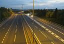 A view over the M11 looking southwards towards junction 8