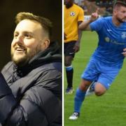 Going head to head - Basildon United boss Darren Manning (left) and Basildon Town manager Marcus Bowers (right)