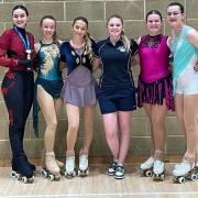 Ryon Figgins, Keira Clifford, Jessie Ross, Coach Sophie Woodbridge, Ellie Bennett, Megan Vardy.