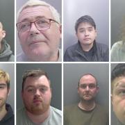Some of the Cambridgeshire criminals jailed in April.