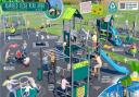 Artists impression of Ashfield Close play park