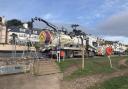 Sewage tanker on Budleigh Salterton seafront