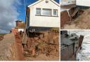 NCI Coastwatch House damaged by Storm Kathleen.