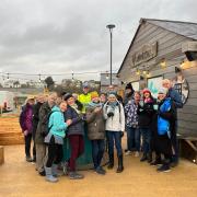 The beach clean group on Sunday, January 28