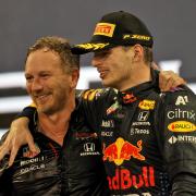 Christian Horner and Max Verstappen