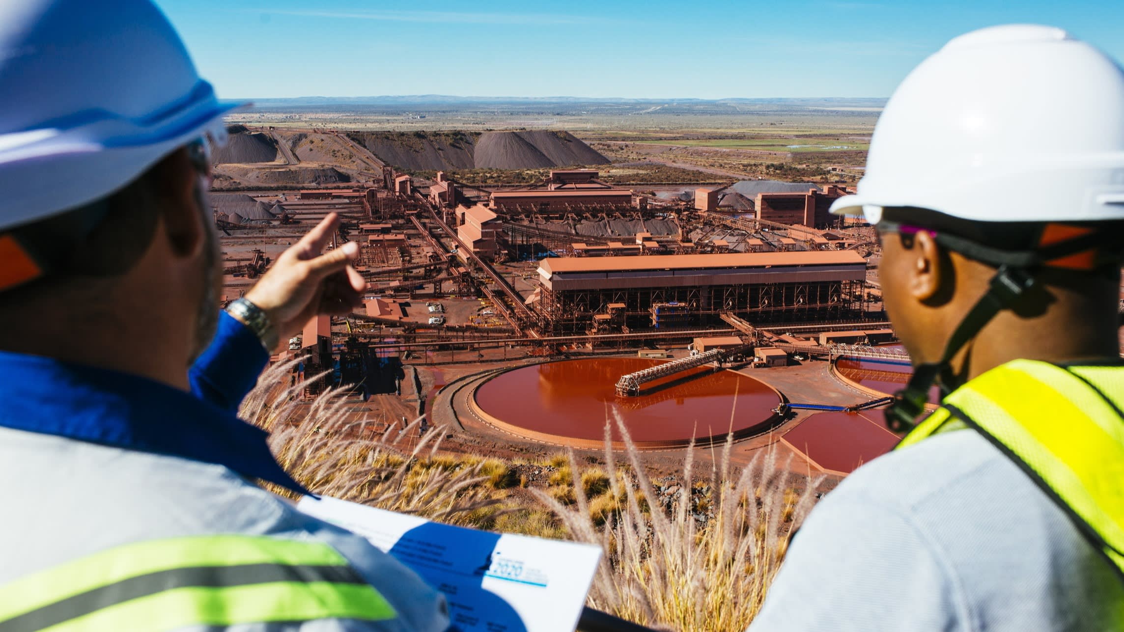 Processing plant at the Sishen open-cast mine, operated by Anglo American’s Kumba Iron Ore