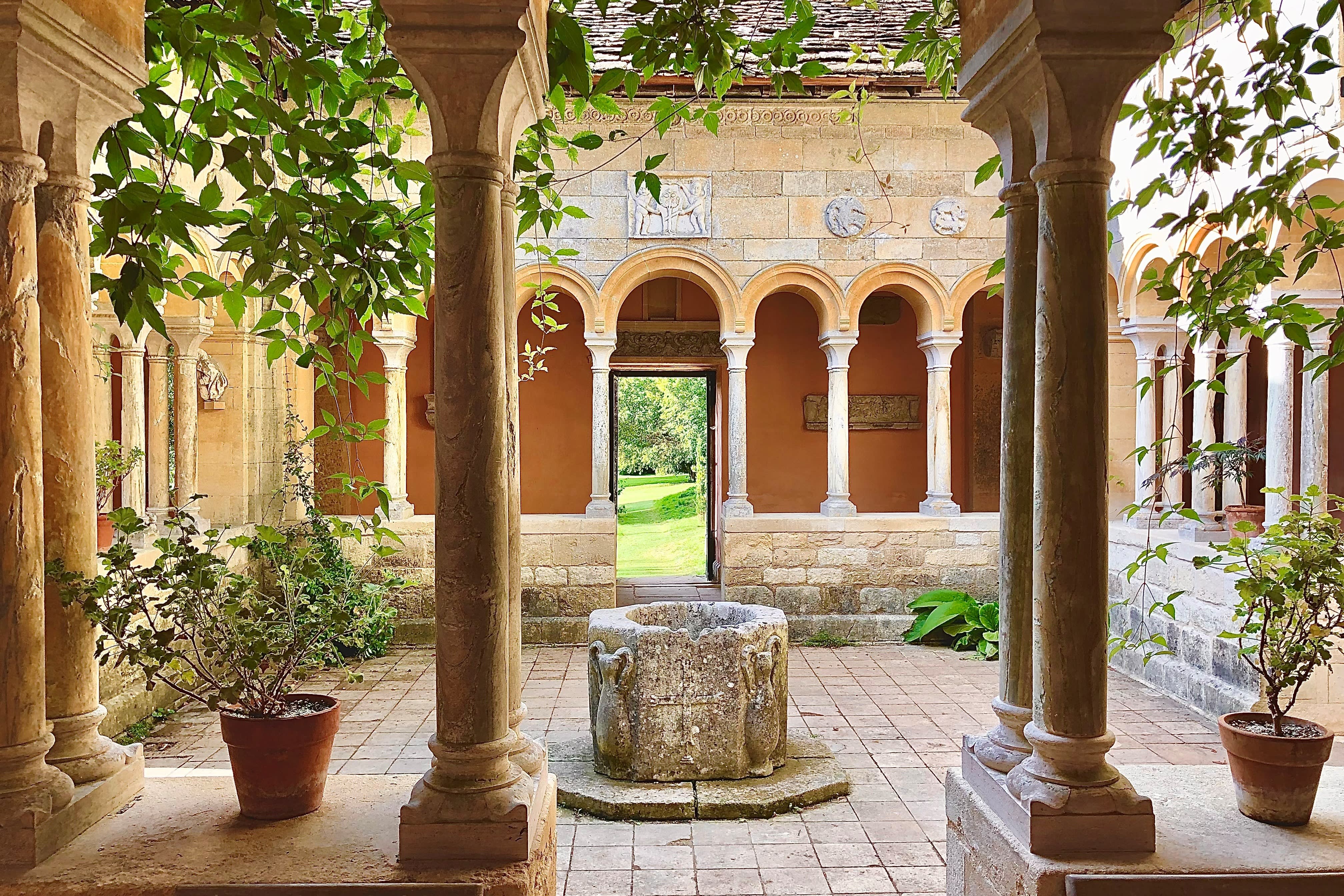 The loggia at Iford Manor in Wiltshire