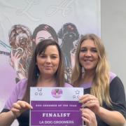 Lucy Phillips and Paige Smith of L A Dog Groomers in Wiltshire