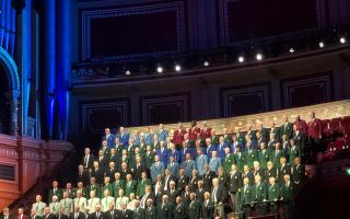 Dursley Choir members at the Royal Albert Hall