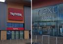 The alleged shoplifters are said to have targeted TK Maxx and Next in Port Glasgow