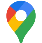 Color logo of Google Maps product.