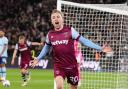 Jarrod Bowen celebrates scoring for West Ham United in their 4-2 victory against Brentford