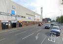 There has been a crash in Edgar Street, by Hereford Football Club