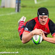 Jack Goodwin scored the opening try for Hereford in their 39-31 defeat at Sutton Coldfield. Picture: Wildcat Photography