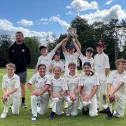 The victorious Burghill, Tillington and Weobley under-11s who won the Herefordshire Cricket League cup