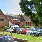 The Barn, seen from St Katherine's car park, Ledbury