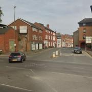 Two cars crashed in St Nicholas Street, Hereford