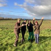 Farmers Adam Lewis, Jack Hopkins, Martin Carr and Rob Beaumont